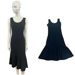 Proenza Schouler Black Sleeveless Cotton Silk Blend Dress